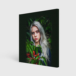 Холст квадратный BILLIE EILISH, цвет: 3D-принт