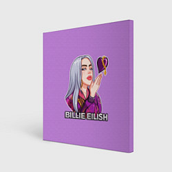 Холст квадратный BILLIE EILISH, цвет: 3D-принт