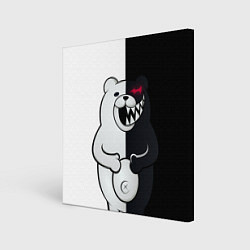 Холст квадратный MONOKUMA, цвет: 3D-принт