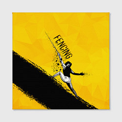 Холст квадратный Fencing, цвет: 3D-принт — фото 2