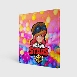 Картина квадратная Brawl Stars - Jessie