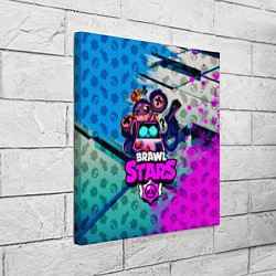 Холст квадратный BRAWL STARS 8 BIT, цвет: 3D-принт — фото 2