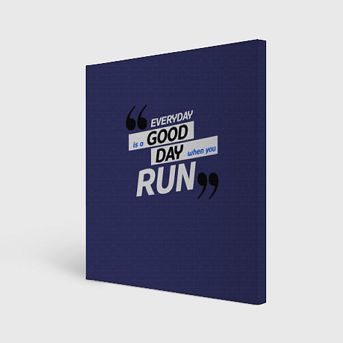 Картина квадратная Бегу - значит живу / 3D-принт – фото 1