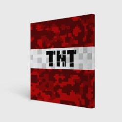 Холст квадратный MINECRAFT TNT, цвет: 3D-принт