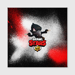 Холст квадратный BRAWL STARS CROW, цвет: 3D-принт — фото 2