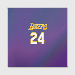 Холст квадратный Los Angeles Lakers Kobe Brya, цвет: 3D-принт — фото 2