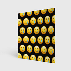 Холст квадратный New Emoji, цвет: 3D-принт
