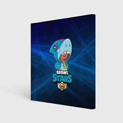 Картина квадратная Brawl stars leon shark