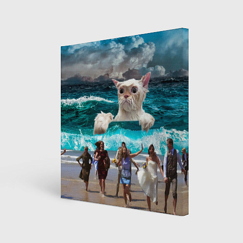 Картина квадратная Морской Кошак / 3D-принт – фото 1
