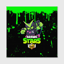 Холст квадратный BRAWL STARS VIRUS 8-BIT, цвет: 3D-принт — фото 2