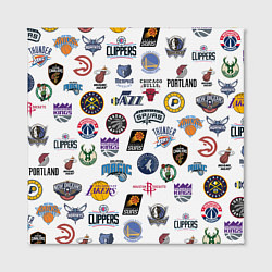 Холст квадратный NBA Pattern, цвет: 3D-принт — фото 2