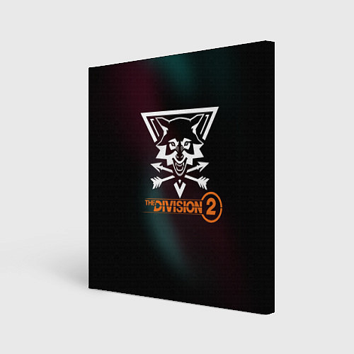 Картина квадратная The Division 2 Logo / 3D-принт – фото 1