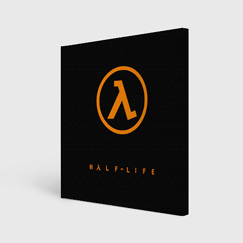 Картина квадратная Half-life orange logo / 3D-принт – фото 1