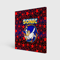 Холст квадратный Sonic, цвет: 3D-принт