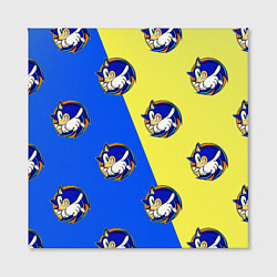 Холст квадратный Sonic - Соник, цвет: 3D-принт — фото 2