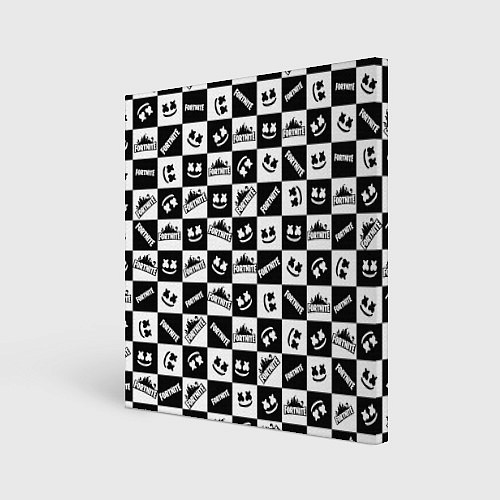 Картина квадратная Fortnite&Marshmello / 3D-принт – фото 1