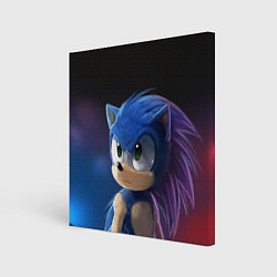 Холст квадратный SONIC, цвет: 3D-принт