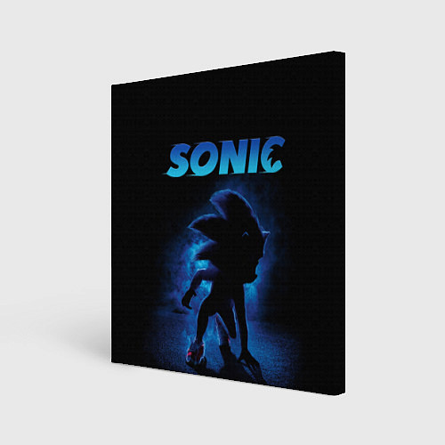 Картина квадратная Sonic in shadow / 3D-принт – фото 1