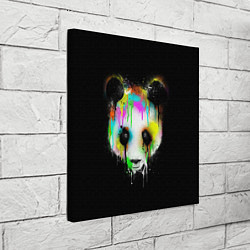 Холст квадратный Панда в краске, цвет: 3D-принт — фото 2