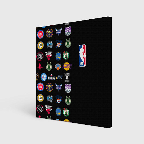 Картина квадратная NBA Team Logos 2 / 3D-принт – фото 1