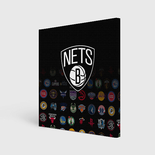 Картина квадратная Brooklyn Nets 1 / 3D-принт – фото 1