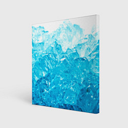 Холст квадратный Лёд, цвет: 3D-принт