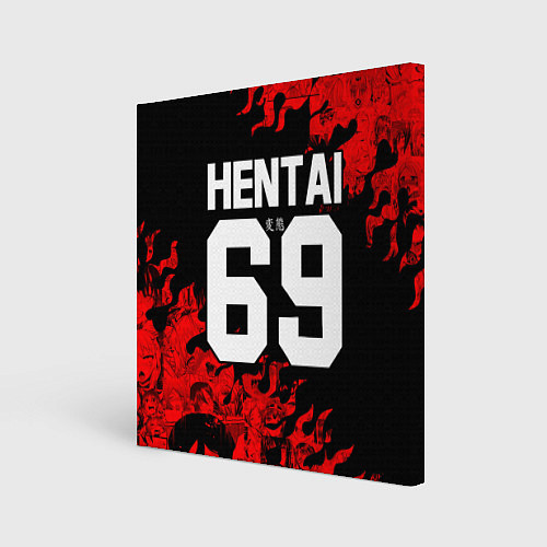 Картина квадратная HENTAI 02 / 3D-принт – фото 1