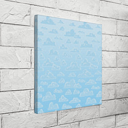 Холст квадратный Очень светлые голубые облака, цвет: 3D-принт — фото 2