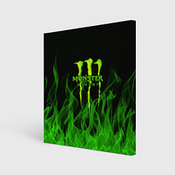 Холст квадратный MONSTER ENERGY, цвет: 3D-принт