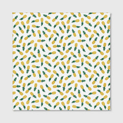 Холст квадратный Ананасы, цвет: 3D-принт — фото 2