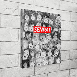 Холст квадратный SENPAI СЕНПАЙ, цвет: 3D-принт — фото 2