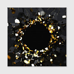Холст квадратный Брызги стекла, цвет: 3D-принт — фото 2