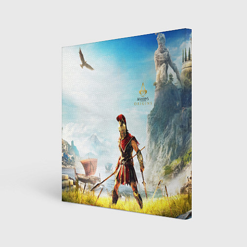 Картина квадратная AssassinS Creed Origins odyssey / 3D-принт – фото 1