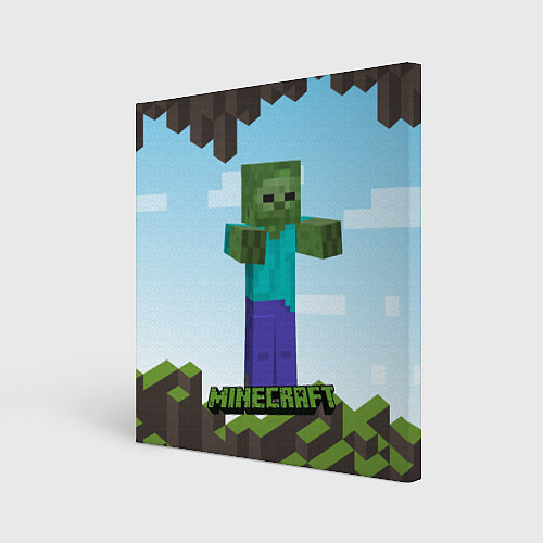 Картина квадратная Minecraft / 3D-принт – фото 1
