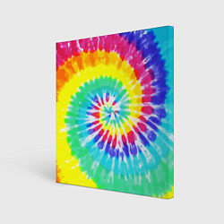 Холст квадратный TIE-DYE СТЕНА, цвет: 3D-принт