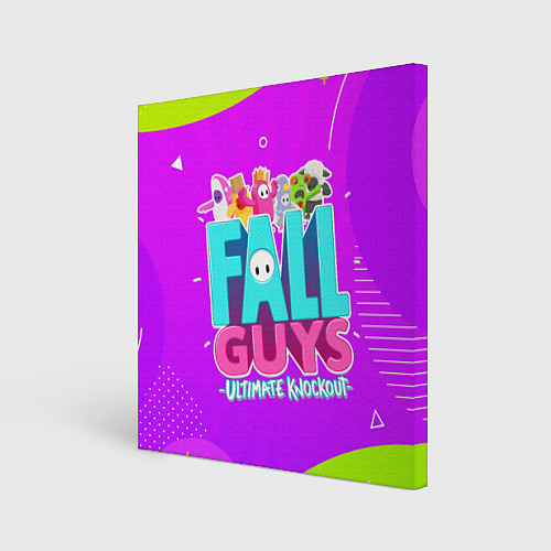 Картина квадратная Fall Guys / 3D-принт – фото 1