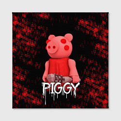 Холст квадратный Roblox Piggy, цвет: 3D-принт — фото 2