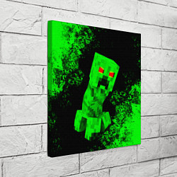 Холст квадратный MINECRAFT CREEPER, цвет: 3D-принт — фото 2