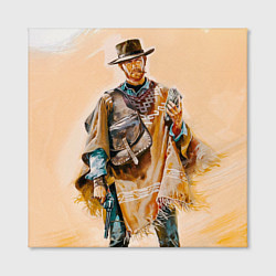 Холст квадратный Ковбой, цвет: 3D-принт — фото 2