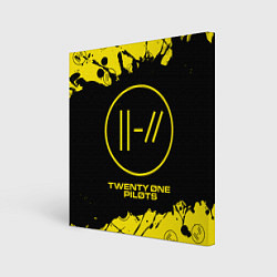 Холст квадратный TWENTY ONE PILOTS 21 PILOTS, цвет: 3D-принт