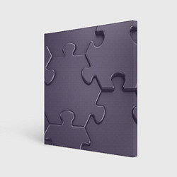 Холст квадратный Puzzles, цвет: 3D-принт