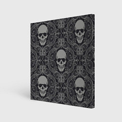 Холст квадратный Skulls, цвет: 3D-принт