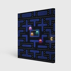 Холст квадратный Pacman, цвет: 3D-принт
