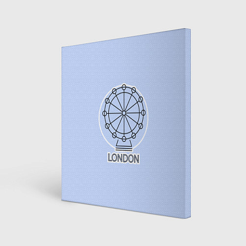 Картина квадратная Лондон London Eye / 3D-принт – фото 1