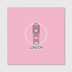 Холст квадратный Биг Бен, Лондон, London, цвет: 3D-принт — фото 2