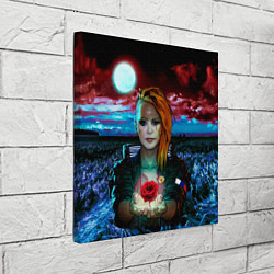 Холст квадратный Алла Пугачева Cyberpunk Style, цвет: 3D-принт — фото 2