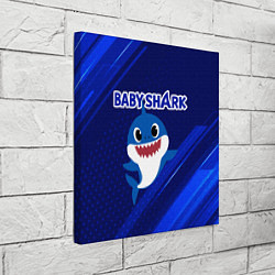 Холст квадратный BABY SHARK БЭБИ ШАРК, цвет: 3D-принт — фото 2