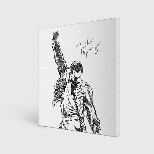 Картина квадратная Freddie Mercury / 3D-принт – фото 1