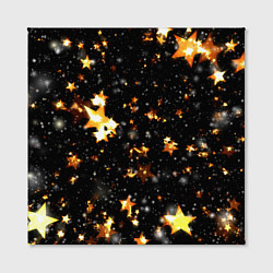 Холст квадратный Звезды боке, цвет: 3D-принт — фото 2