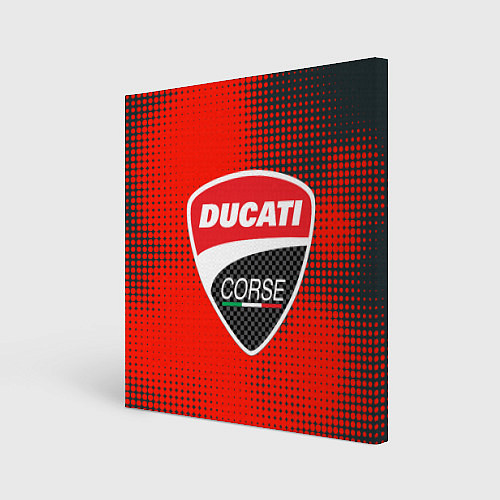 Картина квадратная Ducati Corse logo / 3D-принт – фото 1